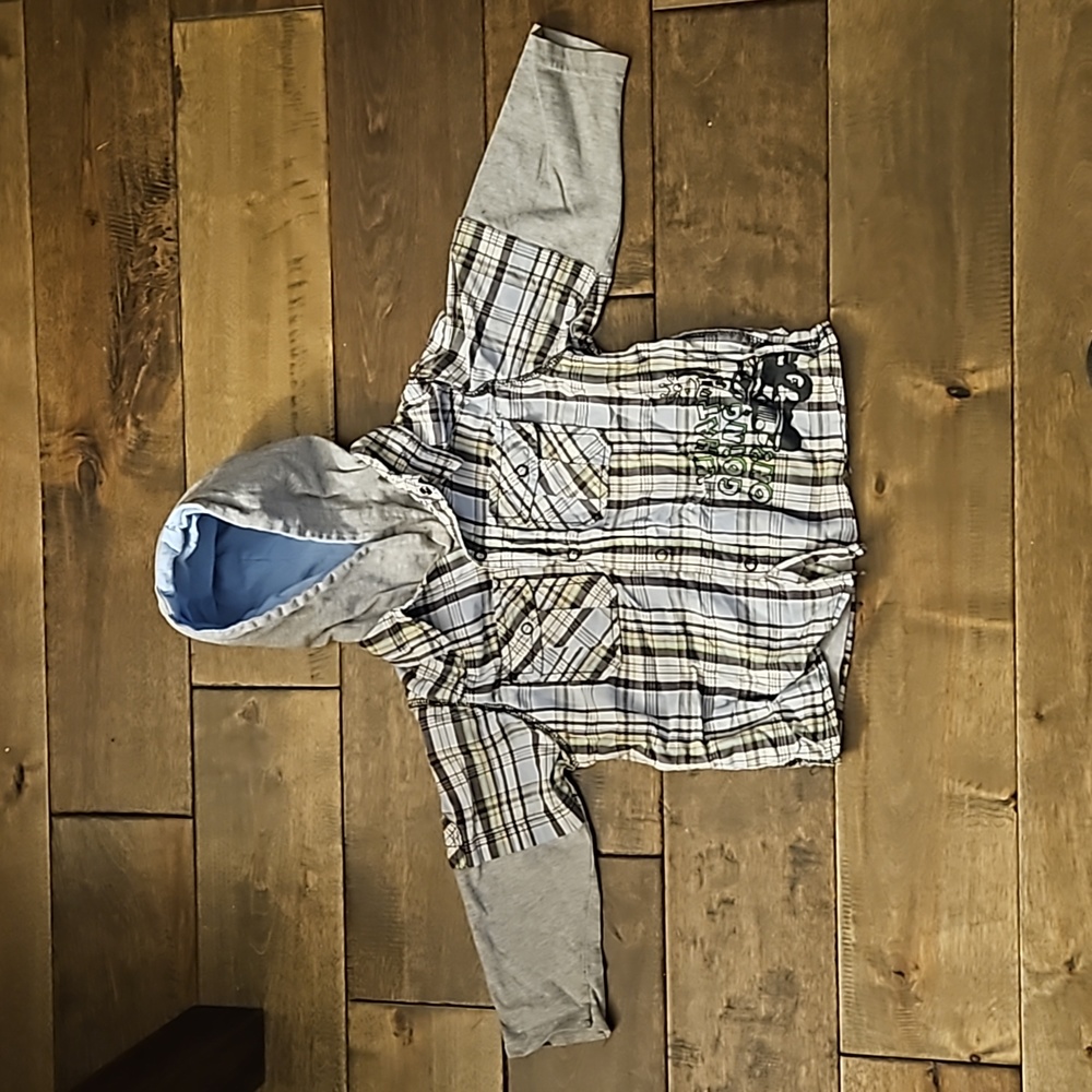 Shirt with hoodie
